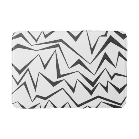 Tapis De Bain Art graphique abstrait moderne, dynamique, simple  (Devant)