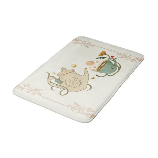 Tapis De Bain Art Graphique, Tea Time (Angle)