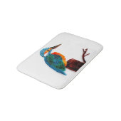 Tapis De Bain Art Kingfisher coloré (Angle)