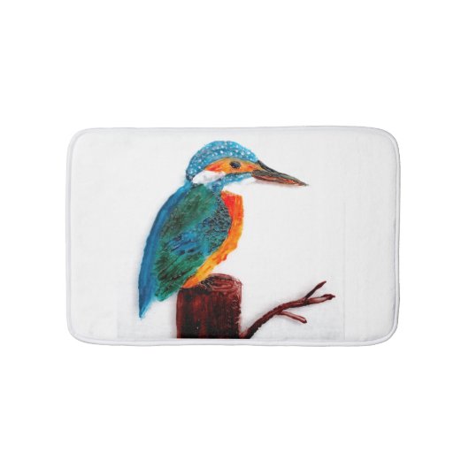 Tapis De Bain Art Kingfisher coloré (Devant)
