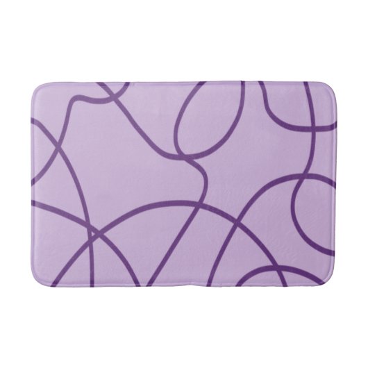 Tapis De Bain Art ligne en violet (Devant)