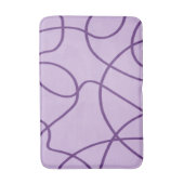 Tapis De Bain Art ligne en violet (Devant (Vertical))