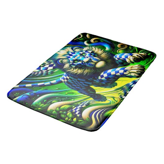 Tapis De Bain Art Lion (Angle)