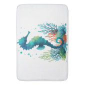 Tapis De Bain art marin/de plage/côtier hippique (devant Vertical)