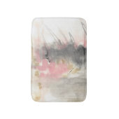 Tapis De Bain Art moderne Abstrait rose or gris (Devant (Vertical))