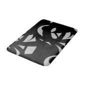 Tapis De Bain Art Moderne Gris / Noir Incroyable (Angle)