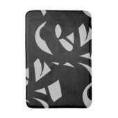 Tapis De Bain Art Moderne Gris / Noir Incroyable (Devant (Vertical))