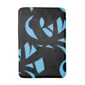 Tapis De Bain Art Moderne Incroyable Bleu / Noir (Devant (Vertical))