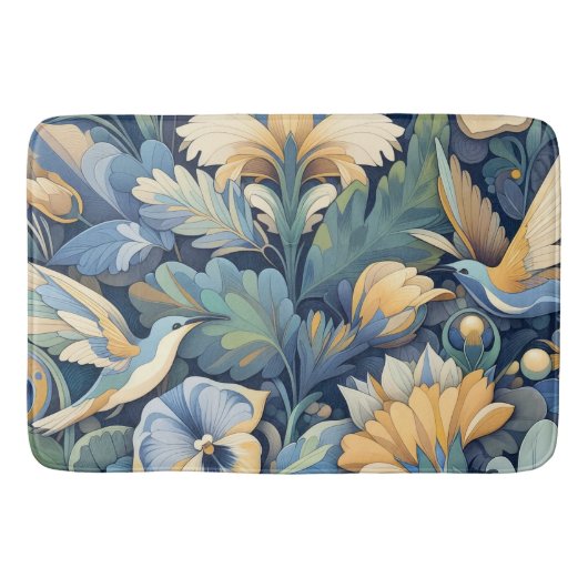 Tapis De Bain Art Morris aux fleurs (Devant)
