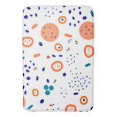 Tapis De Bain Art Motif de style orange (devant Vertical)
