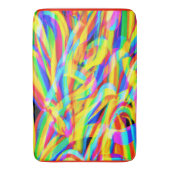 Tapis De Bain Art Motif Néon Lumineux Et Coloré (devant Vertical)
