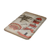 Tapis De Bain Art nautique côtier Beach seashell phare (Angle)