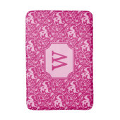 Tapis De Bain Art Nouveau Ikat - Fuchsia et rose pâle (Devant (Vertical))