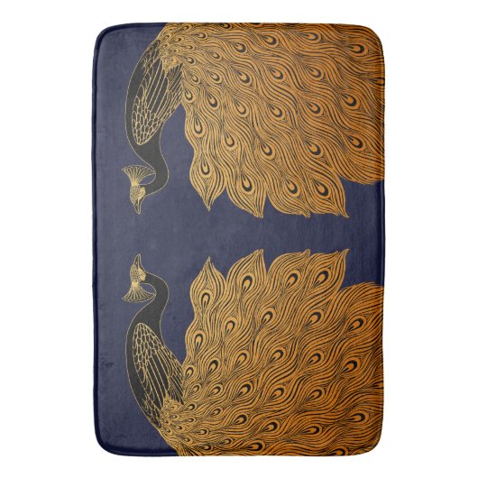 Tapis De Bain Art Nouveau Peacock Will Bradley (devant Vertical)