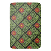 Tapis De Bain Art Nouveau Rouge Rose De Morgan (devant Vertical)