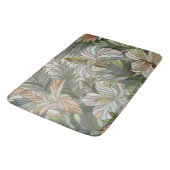 Tapis De Bain Art numérique de mosaïque plante tropicale (Angle)