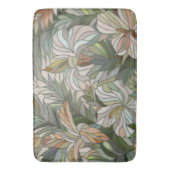 Tapis De Bain Art numérique de mosaïque plante tropicale (devant Vertical)