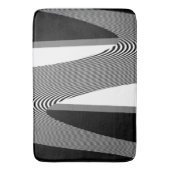 Tapis De Bain Art Op Noir Et Blanc, Mat De Bain (devant Vertical)
