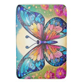 Tapis De Bain Art papillon floral (devant Vertical)