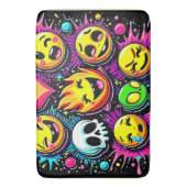 Tapis De Bain Art pop Emoji vibrant (devant Vertical)