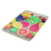 Tapis De Bain Art Pop Fruit Coloré (Angle)