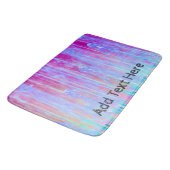 Tapis De Bain Art rose, pourpre et bleu de l'eau (Angle)