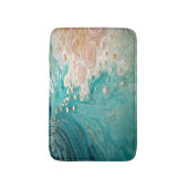 Tapis De Bain Art topographique océanique abstrait (Devant (Vertical))