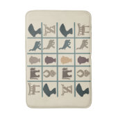 Tapis De Bain art tribal africain Abstrait (Devant (Vertical))