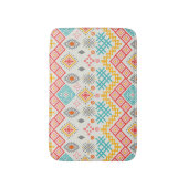 Tapis De Bain Art tribal : imprimé géométrique boho. (Devant (Vertical))