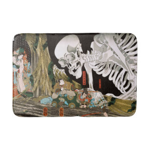 Tapis De Bain Art Ukiyo-e vintage de Kuniyoshi représentant un s