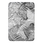 Tapis De Bain Art Zèbre noir et blanc Abstrait (devant Vertical)