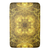 Tapis De Bain Artistic Gold Fractal Design_Bath Mat (devant Vertical)