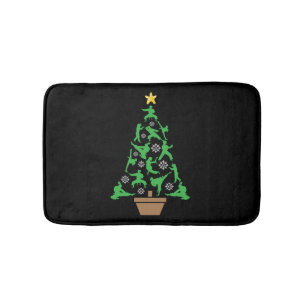 Tapis De Bain Arts Martiaux Féminins - Sapin de Noël Karaté pour