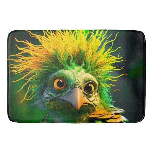 Tapis De Bain Artsy Green Bird (Devant)