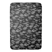 Tapis De Bain Artsy moderne tendance noir et gris (devant Vertical)