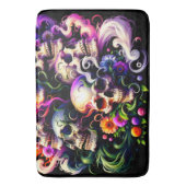 Tapis De Bain Artsy Skull Design (devant Vertical)