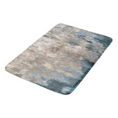 Tapis De Bain Artwork Abstrait décoratif gris bleu (Angle)