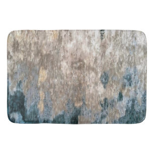 Tapis De Bain Artwork Abstrait décoratif gris bleu