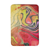 Tapis De Bain Artwork rouge Abstrait (Devant (Vertical))