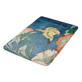 Tapis de bain ASIATIQUE de PIVOINES (Angle)