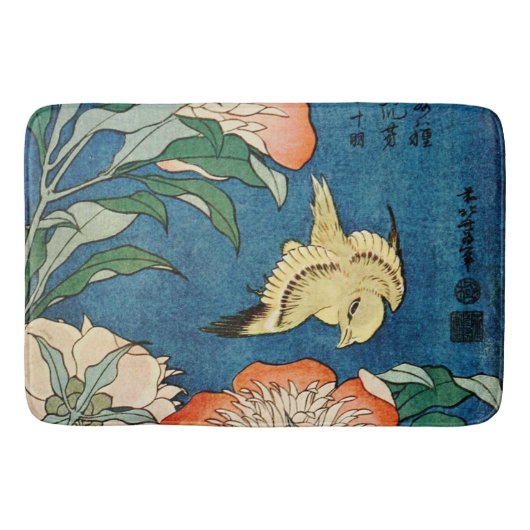 Tapis de bain ASIATIQUE de PIVOINES (Devant)