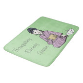 Tapis De Bain Asiatique en Kimono rose-mauve (Angle)