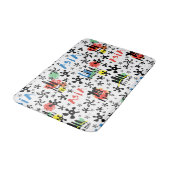 Tapis De Bain Asie| Motif des symboles (Angle)