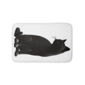Tapis De Bain Assis Chat noir Mat (Devant)