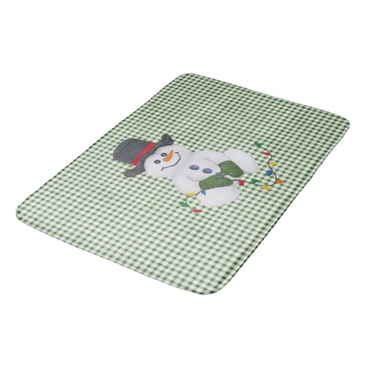 Tapis De Bain Assis Snowman Bath Mat (Angle)