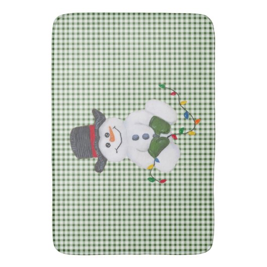 Tapis De Bain Assis Snowman Bath Mat (devant Vertical)