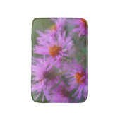 Tapis De Bain Asters roses sauvages (Devant (Vertical))