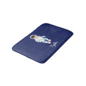 Tapis De Bain Astronaute Brown de cheveux dans l'espace (Angle)