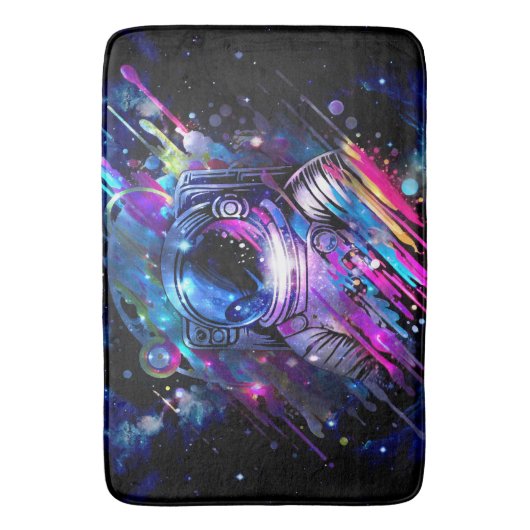 Tapis De Bain Astronaute de l'espace étoilé couleur (devant Vertical)