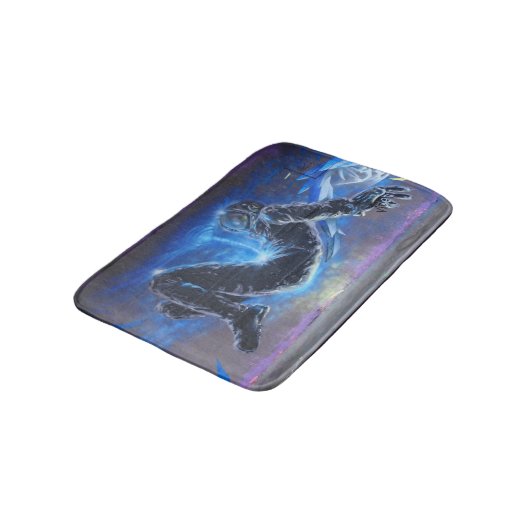 Tapis De Bain Astronaute du graffiti (Angle)